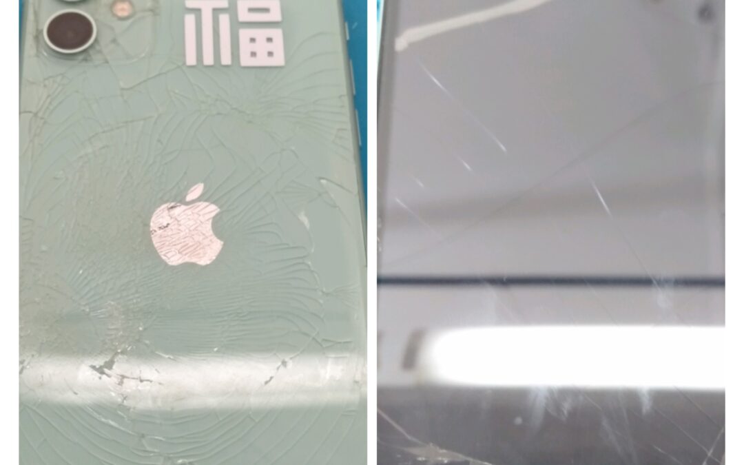 【車のドアに挟んでしまいリアとフロントパネルが割れてしまったiPhone11】修理しました！