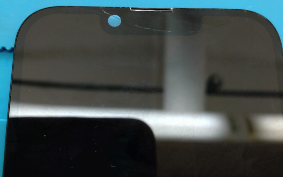 【Appleのスマホ iPhone  １４のフロントパネル修理しました！】