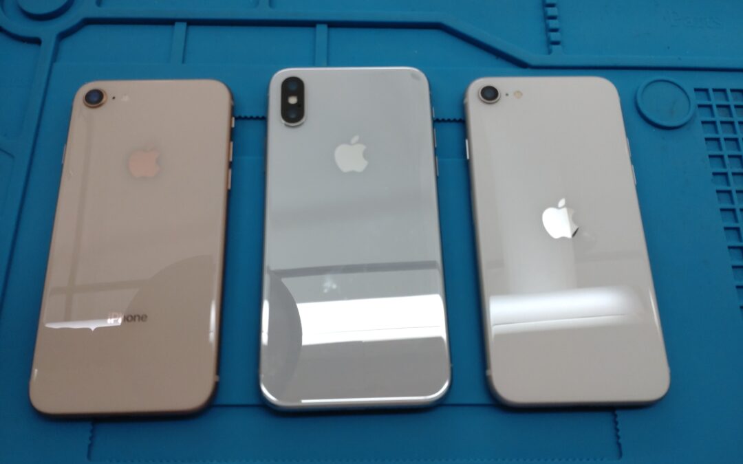 【Appleのスマホ iPhone 8 X SE3 まとめてバッテリー交換しました！】