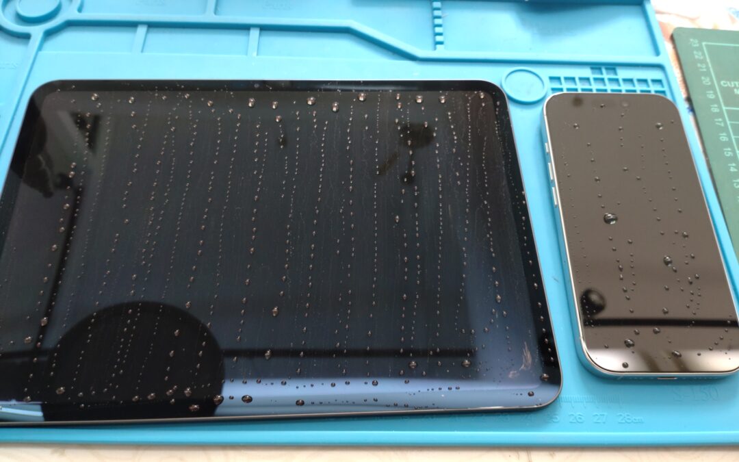 【Apple製のスマホとタブレット iPhone とiPadのガラスコーティングしました！】