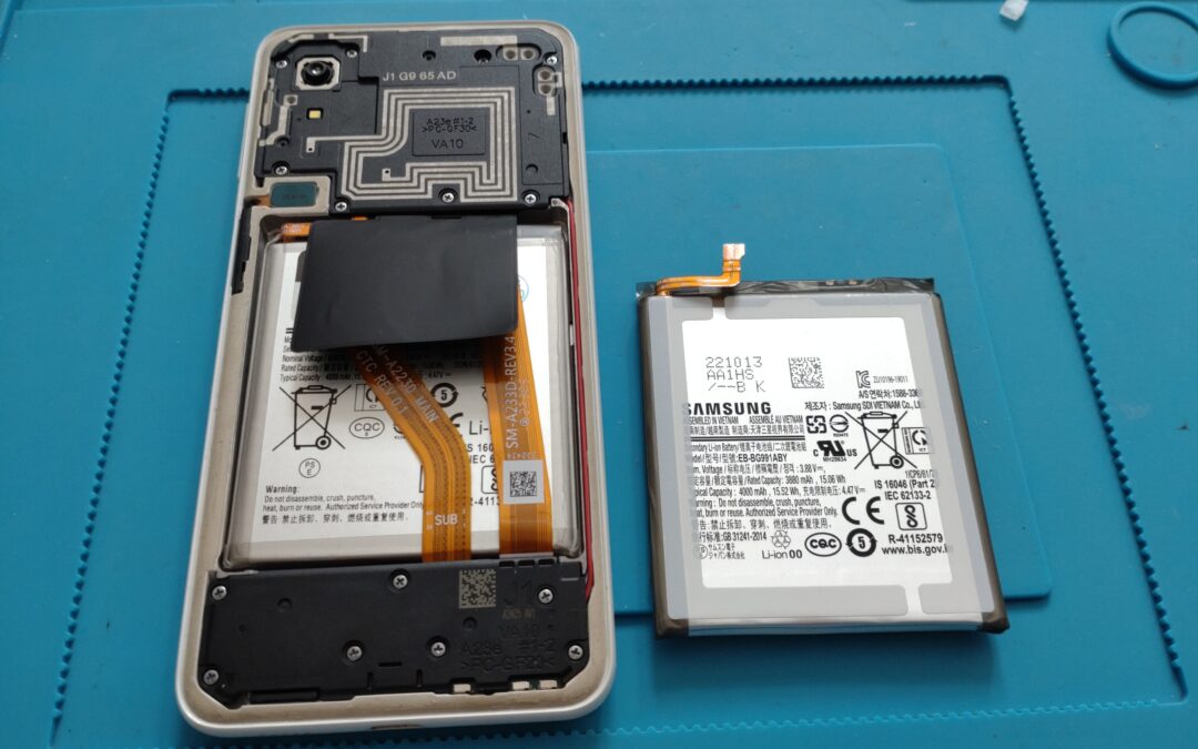【Samsung製のスマホ　Galaxy A23の消耗したバッテリー交換しました！】