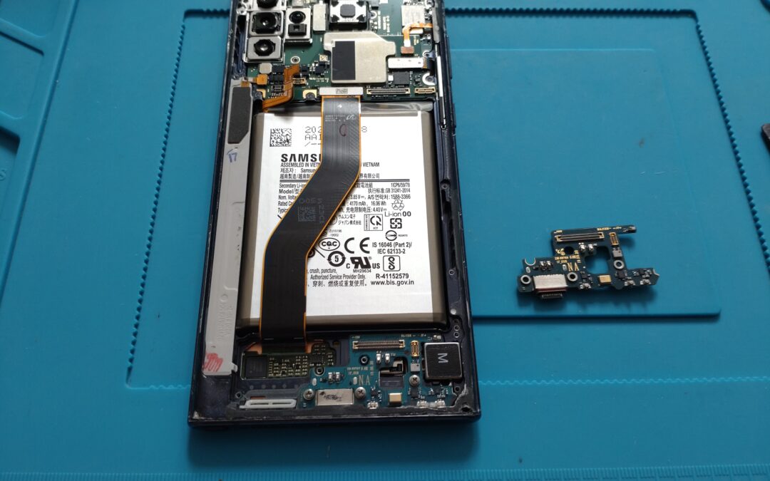 【Samsung製のスマホ Galaxy note10+ ドックコネクタ交換しました！】