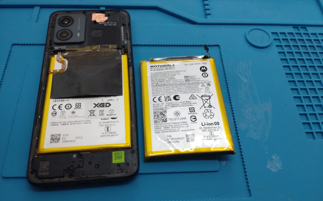 【Motorola製のスマホ G53Y 5Gのバッテリー交換しました！】