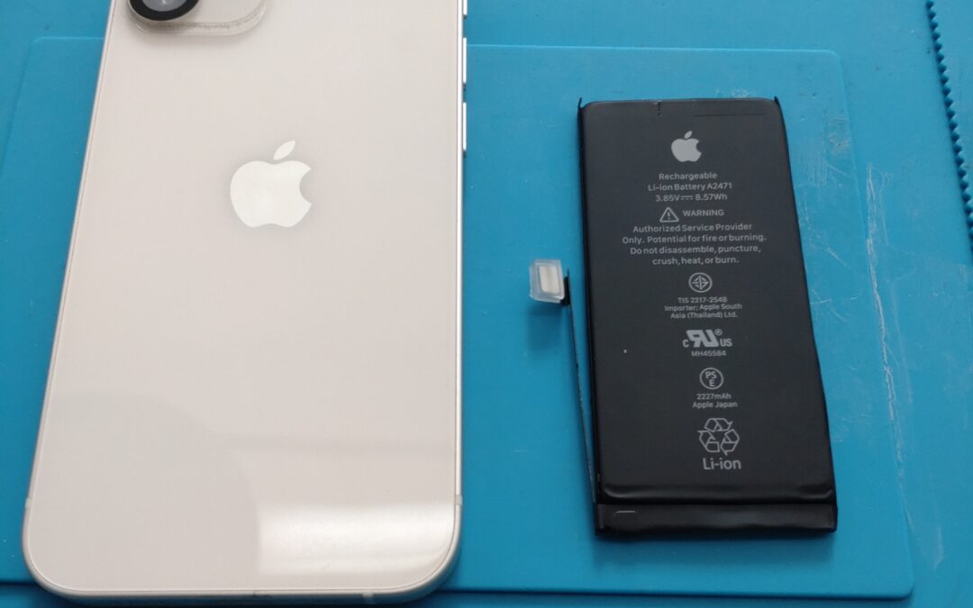 【Appleのスマホ iPhone 12mini 消耗したバッテリー交換しました！】