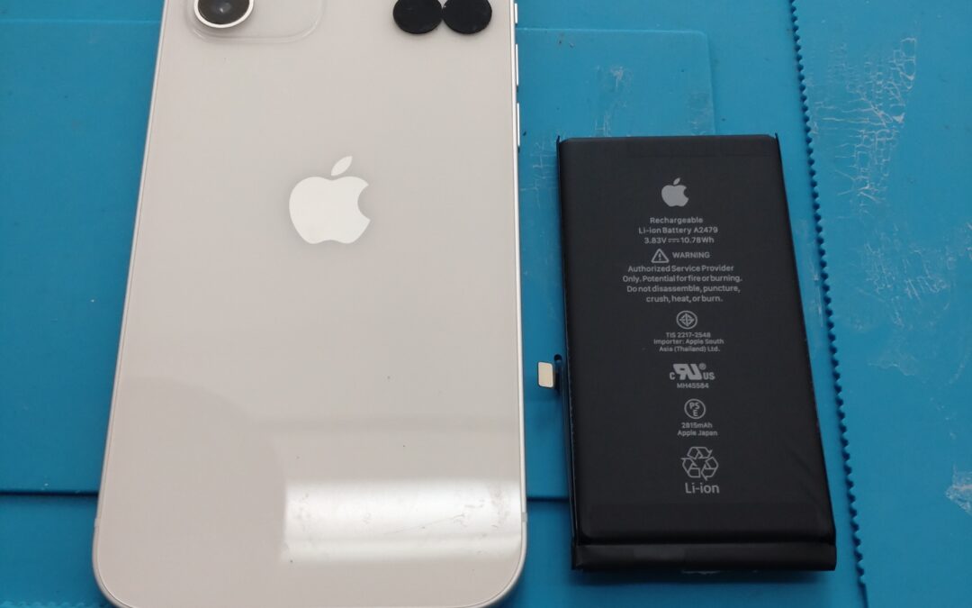 【消耗してしまったiPhone１２のバッテリー交換実施しました！】
