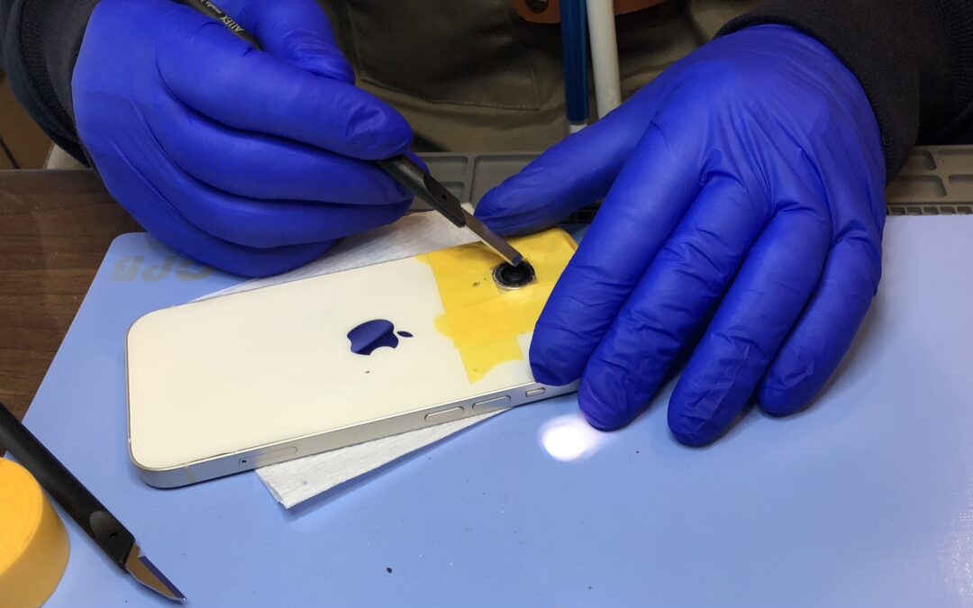 【宮崎市】iPhone14 リアカメラガラス割れ修理｜即日1時間で対応