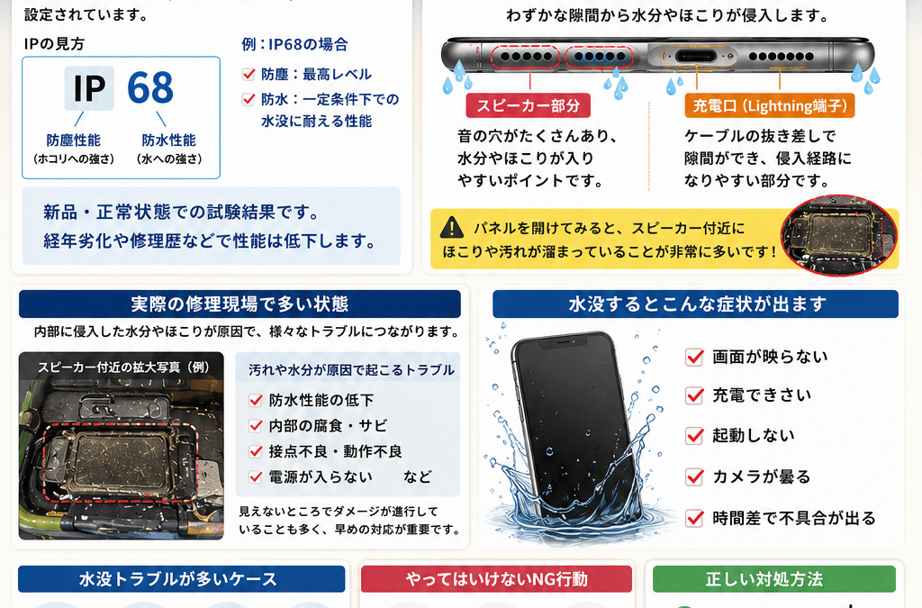 【注意】iPhoneは防水ではありません！IP等級と正しい使い方を解説