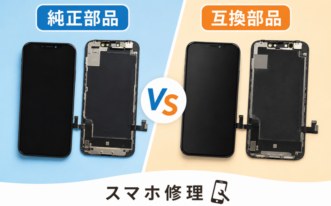 スマホ修理で迷う！純正部品と互換部品の違いとは？
