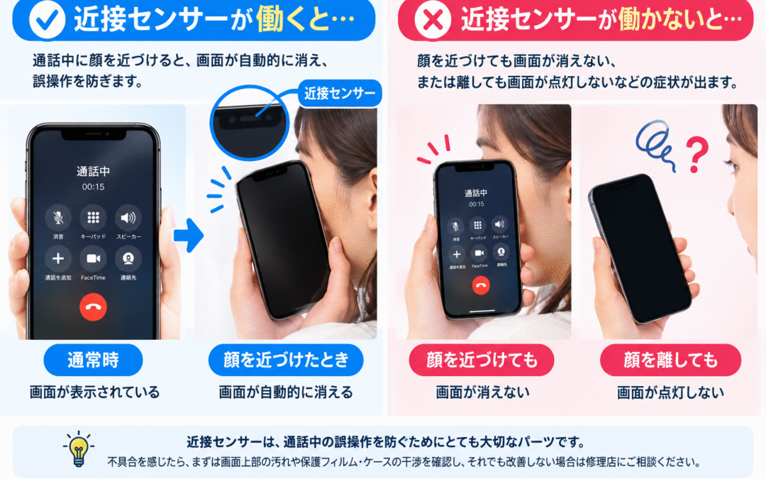 iPhoneの近接センサーが故障するとどうなる？